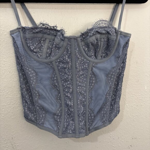 Urban Outfitters Out From Under Modern Love Corset Top Fairy Lace Womens Sz Sm - Picture 4 of 12